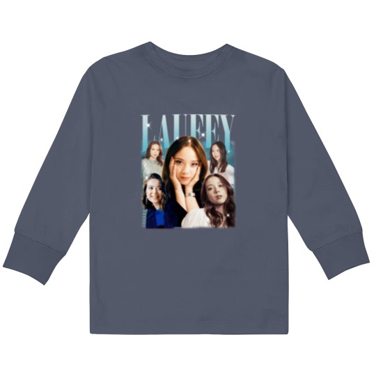 Discover Laufey, Laufey Kids Long Sleeve T Shirts, Laufey Kids Long Sleeve T Shirts, Laufey Musician Singer Tees, Retro Laufey Gift