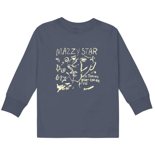 Discover Mazzy Star Kids Long Sleeve T Shirts - Star So Tonight That basic black 90s Kids Long Sleeve T Shirts