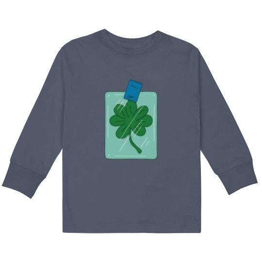 Discover Frys 7 leaf clover - Futurama Kids Long Sleeve T Shirts