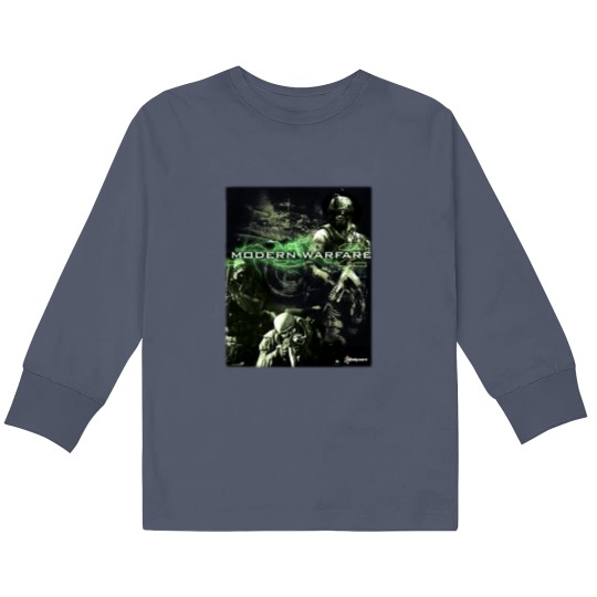 Discover 2009 Call of Duty Modern Warfare 2 IW Promo Vintage Y2K Kids Long Sleeve T Shirts