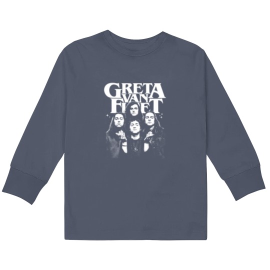 Discover Greta Van Fleet Tour 2024 Kids Long Sleeve T Shirts, Classic 90s Greta Van Fleet Kids Long Sleeve T Shirts