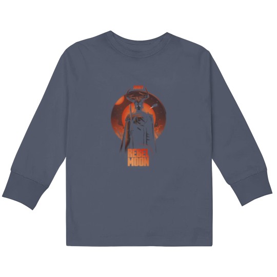 Discover rebel moon red galactic jimmy celestial silhouette poster premium t Kids Long Sleeve T Shirts