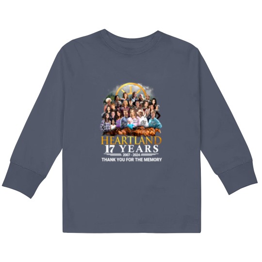 Discover Heartland 17th Anniversary Kids Long Sleeve T-Shirt
