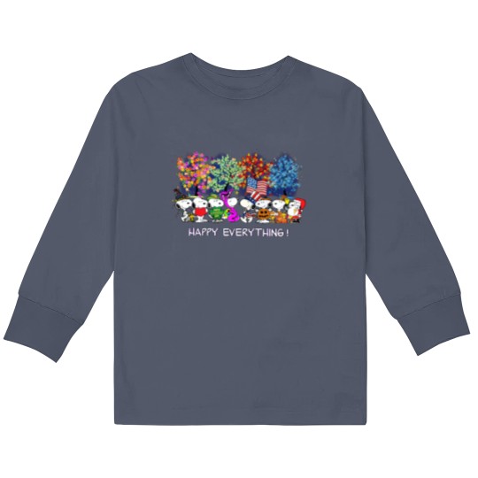Discover Happy Everything Snoopy Charlie Kids Long Sleeve T Shirts