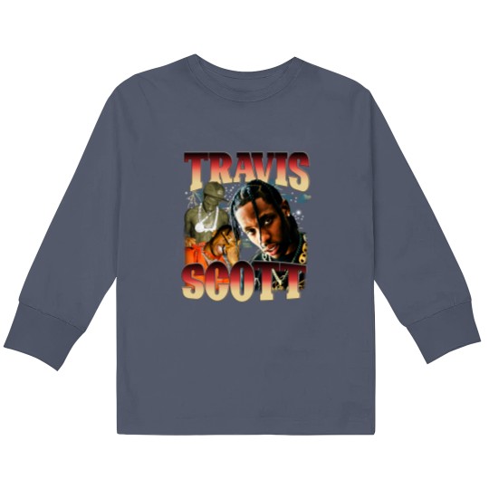 Discover Travis Kids Long Sleeve T Shirts, 90's Vintage Rap Kids Long Sleeve T Shirts RPLC26