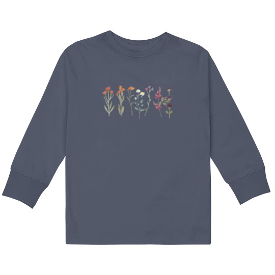 Discover SUBTLE LESBIAN PRIDE Kids Long Sleeve T Shirts, Lesbian Wildflowers
