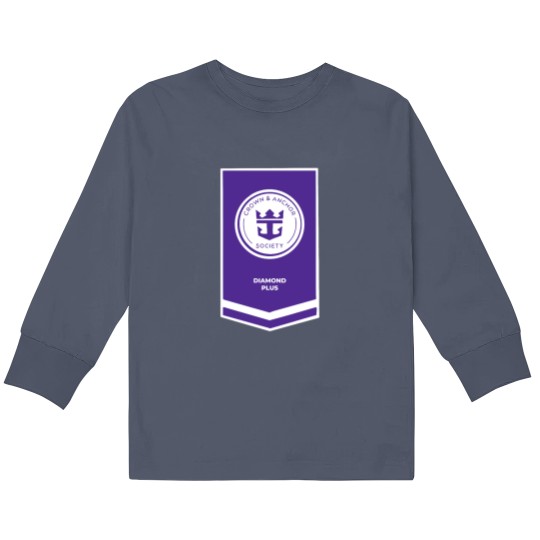 Discover Royal Caribbean Crown and Anchor Diamond Plus Kids Long Sleeve T Shirts