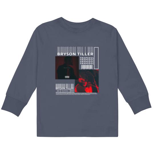 Discover Bryson Tiller Music Album Kids Long Sleeve T Shirts, Merch Vintage Trapsoul For Lovers Rapper Kids Long Sleeve T Shirts