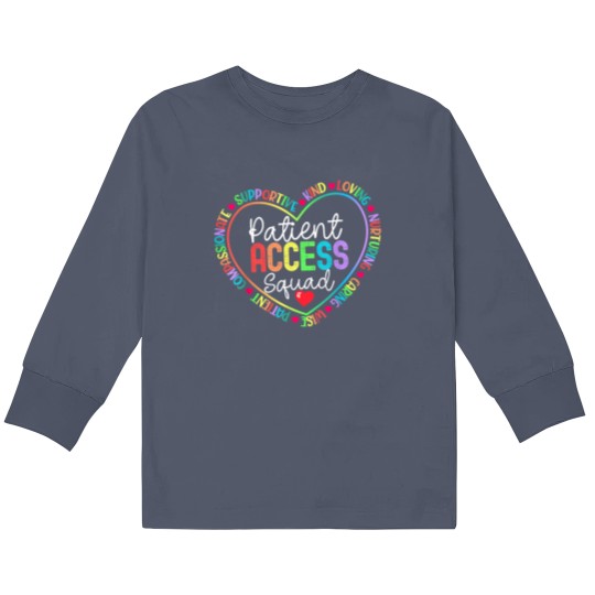 Discover Patient Access Squad Specialist Rainbow Appreciation Kids Long Sleeve T Shirts