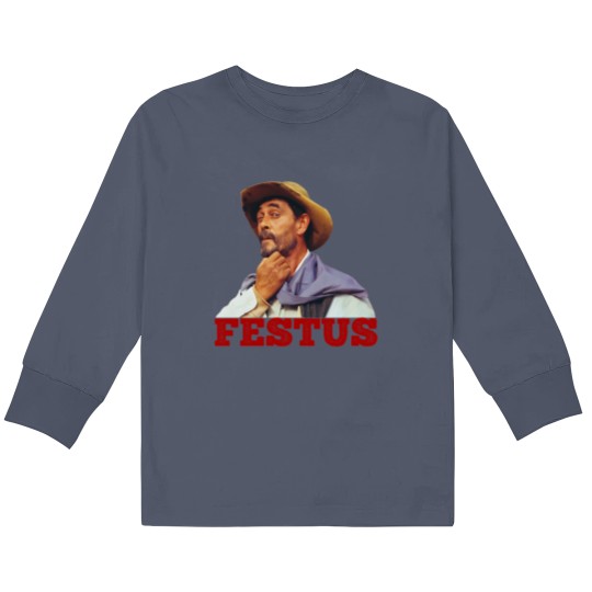 Discover Festus - Gunsmoke - 50s Tv Western Kids Long Sleeve T Shirts