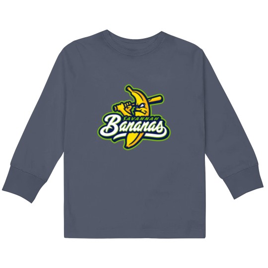 Discover Coastal plain league savanah banana logo Kids Long Sleeve T Shirts