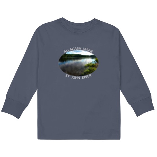 Discover Allagash Maine St John River Old Schoolhouse Roa Kids Long Sleeve T Shirts