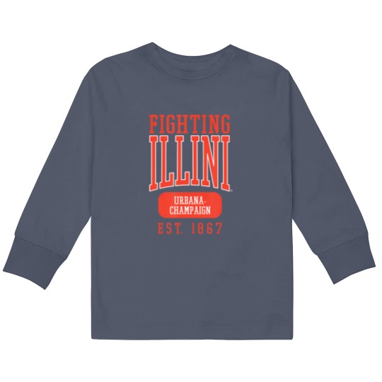 Discover 70 University Of Illinois Fighting Illini Founded Date Kids Long Sleeve T Shirts Kids Long Sleeve T Shirts