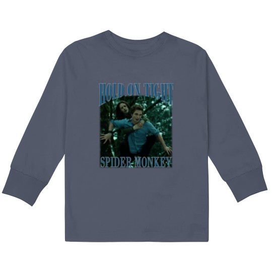 Discover Hold on tight, spider monkey - Twilight - Kids Long Sleeve T Shirts