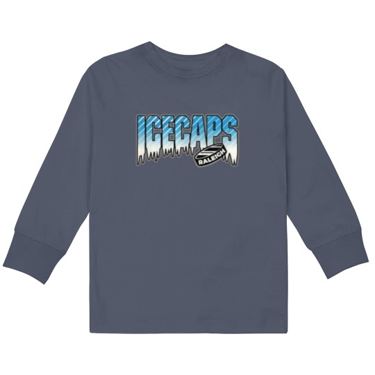 Discover Defunct Raleigh Ice Caps Hockey Team Kids Long Sleeve T Shirts