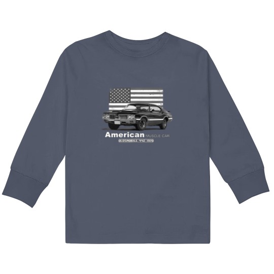 Discover oldsmobile 442 american muscle car 60s 70s old is gold Kids Long Sleeve T Shirts