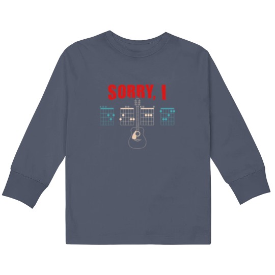 Discover Funny Guitar Message Chords Idgaf Guitarist Chord Kids Long Sleeve T Shirts