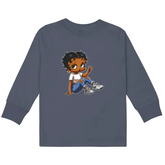 Discover Betty Boop Kids Long Sleeve T Shirts, betty boop Kids Long Sleeve T Shirts