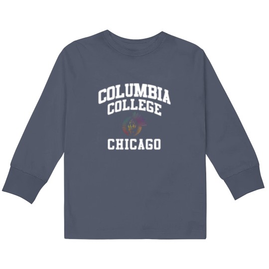 Discover Columbia College Chicago CCC Logo Kids Long Sleeve T Shirts