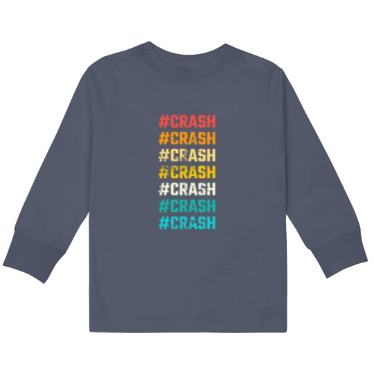 Discover Hashtag Crash Crash Kids Long Sleeve T Shirts