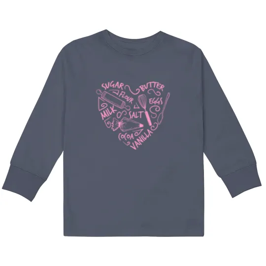 Discover Bakers Kids Long Sleeve T Shirts Love Baking