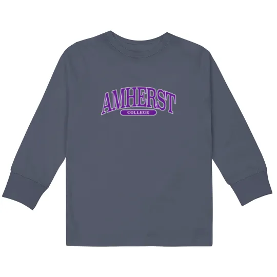 Discover amherst - college font curved Kids Long Sleeve T Shirts