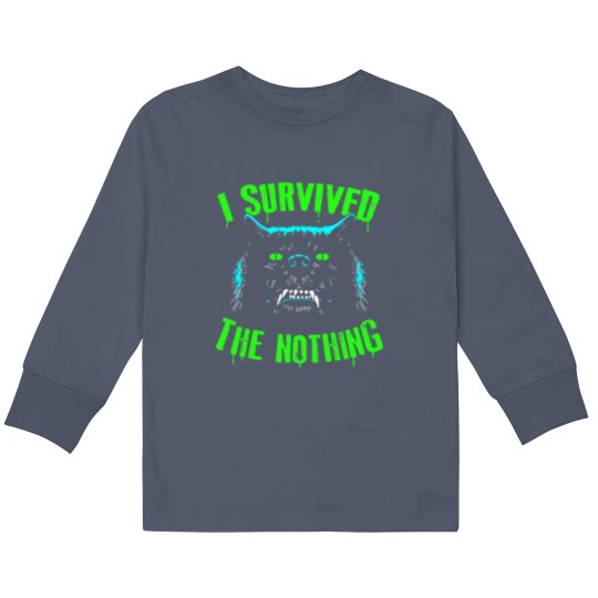Discover Gmork I Survived The Nothing Neverending Vintage 80s Story Kids Long Sleeve T Shirts