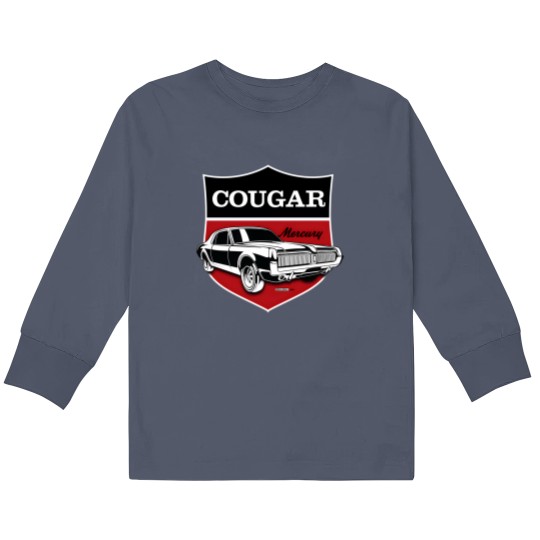 Discover Classic Mercury Cougar crest Kids Long Sleeve T Shirts