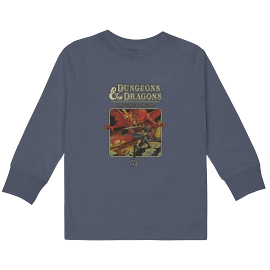 Discover Vintage Unisex Kids Long Sleeve T-Shirt - USA Dungeon & Dragon 1974