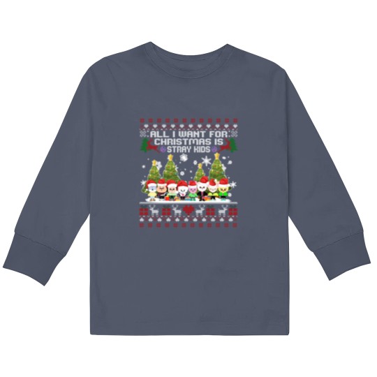 Discover Stray Kids Skzoo Christmas Long Sleeve T-Shirt for Kids