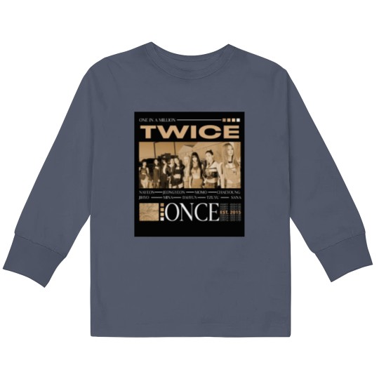 Discover Vintage Twice Kids Long Sleeve T Shirts, Twice Unisex Kpop Kids Long Sleeve T Shirts