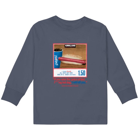 Discover Costco Hot Dog & Soda Combo Kids Long Sleeve T Shirts