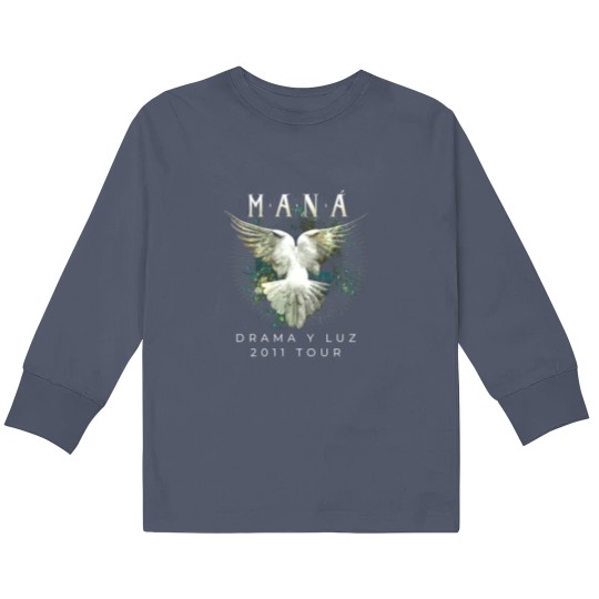 Discover MANA Drama Y Luz Tour Promo Concert Album Kids Long Sleeve T Shirts