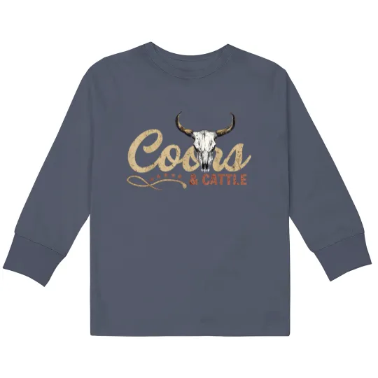 Discover Coor And Cattles Rodeo Western Cowboy Howdy Lover Kids Long Sleeve T Shirts