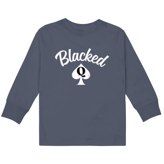 Discover Blacked Qos Sexy Queen Of Spades Gifts Kids Long Sleeve T Shirts