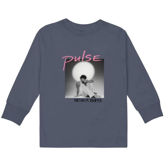 Discover Benson Boone New Song Pulse Retro Fanshionable Kids Long Sleeve T Shirts