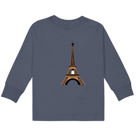 Discover Eiffel Tower Kids Long Sleeve T Shirts
