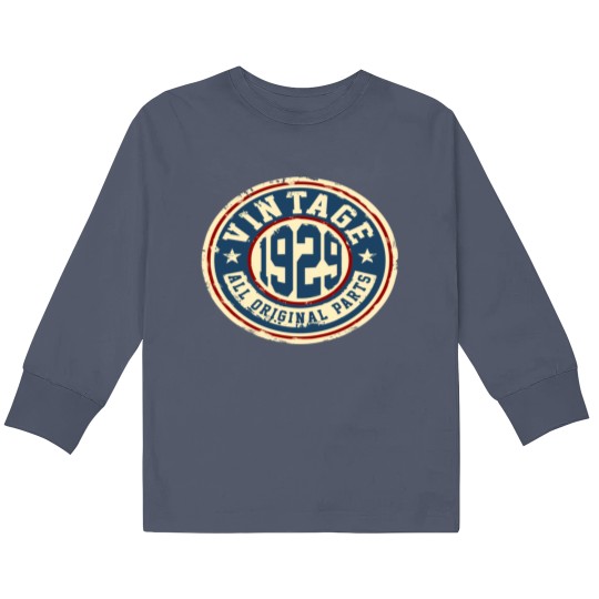 Discover Vintage 1929 All Original Parts Kids Long Sleeve T Shirts