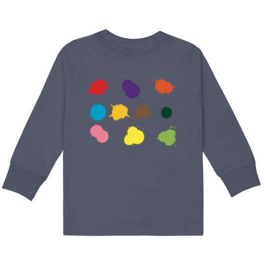 Discover Splat Collection Kids Long Sleeve T Shirts