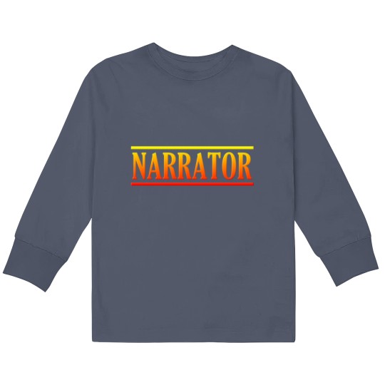 Discover Colorful Narrator Kids Long Sleeve T Shirts
