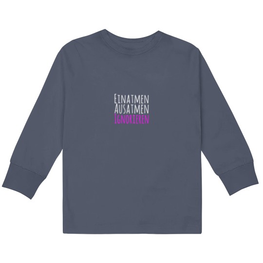 Discover Womens Inhale Exhalation Ignore Women I Meme Anti Kids Long Sleeve T Shirts