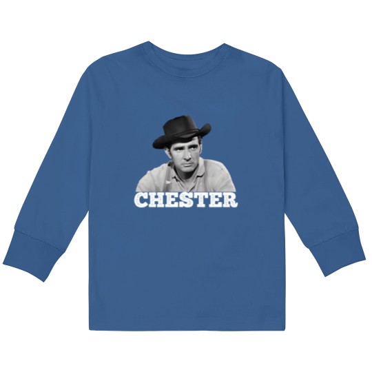 Discover Chester - Gunsmoke - Tv Western Kids Long Sleeve T Shirts