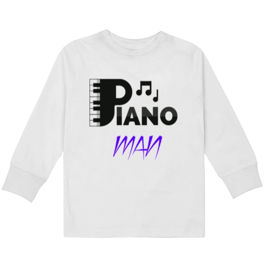Discover Piano Man Kids Long Sleeve T Shirts