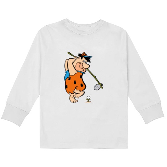 Discover The Flintstones, Fred Flintstone, Golf, 3/4 Short Sleeve Woman / Kids Long Sleeve T Shirts