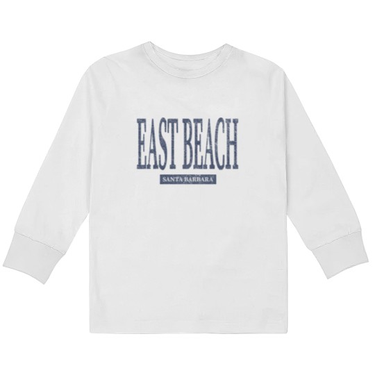 Discover East Beach Kids Long Sleeve T Shirts, Womens Santa Barbara California Crewneck, Unisex California Beach Pullover Kids Long Sleeve T Shirts