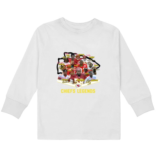 Discover Football Legend Kids Long Sleeve T Shirts, Football Kids Long Sleeve T Shirts, Vintage Chiefs