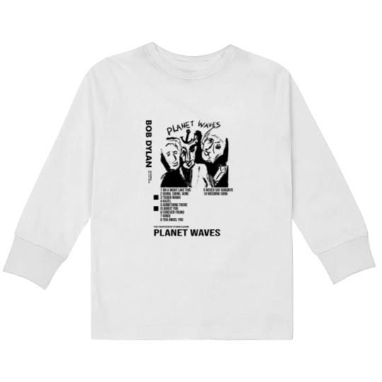 Discover Bob Dylan - Planet Waves Album Poster Kids Long Sleeve T Shirts