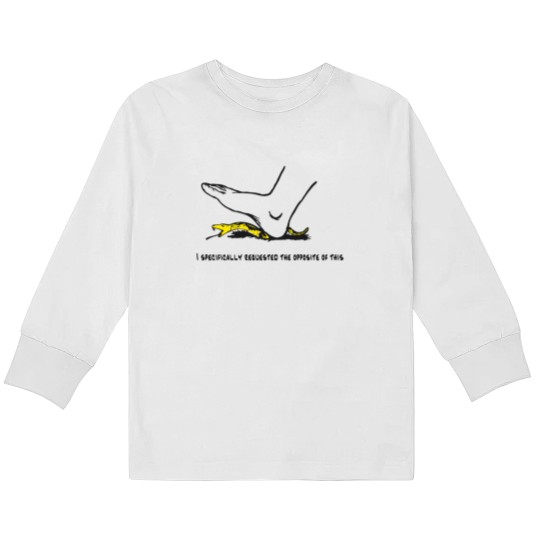 Discover I specifically requested the opposite of this - Dont tread on me parody Gadsden flag with snek Kids Long Sleeve T Shirts