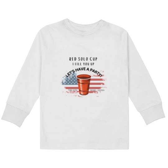 Discover Toby Keith Kids Long Sleeve T Shirts, Rememberance of Toby, Red Solo Cup