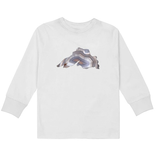 Discover Lake Superior Agate Great for Rockhounds  Agate Lovers Kids Long Sleeve T Shirts